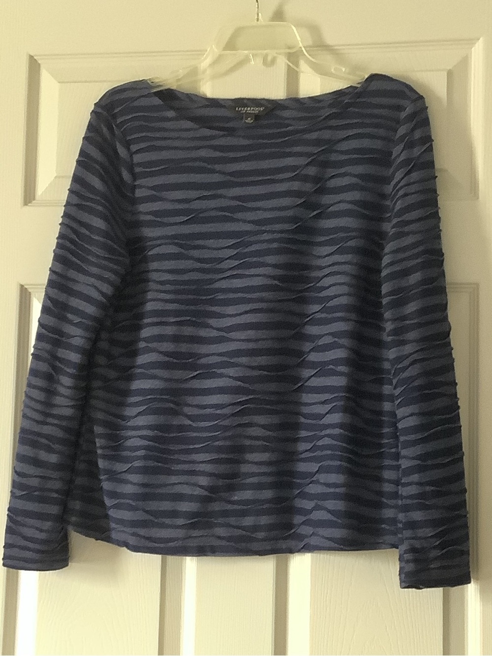 Liverpool Blue Striped Long-Sleeve Top